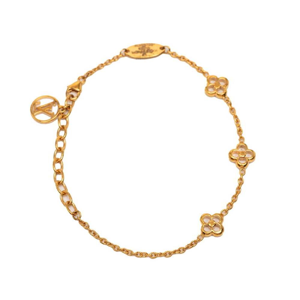 LOUIS VUITTON Gold Monogram Charm Bracelet - Picture 3 of 7